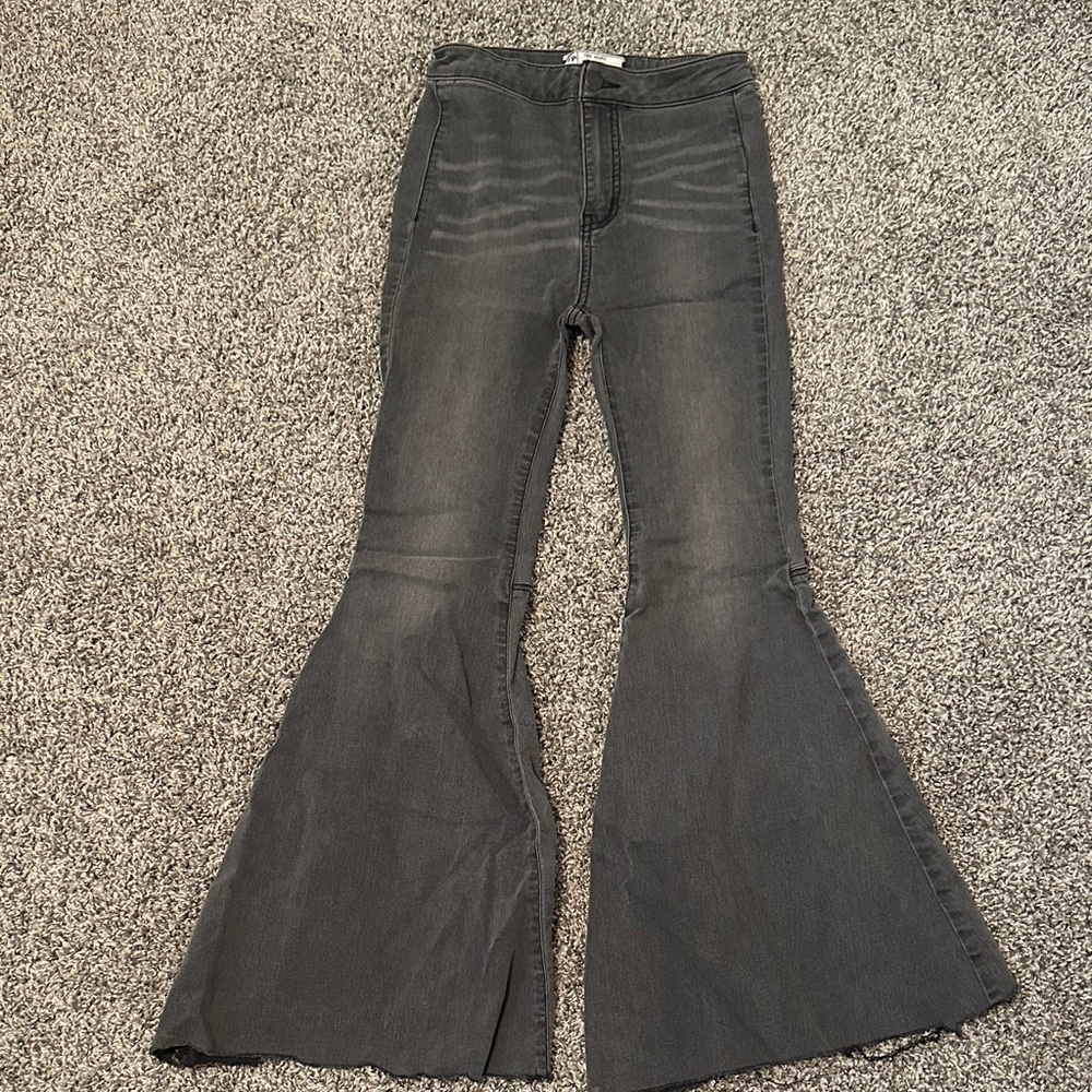 Free People Flared Black Jeans